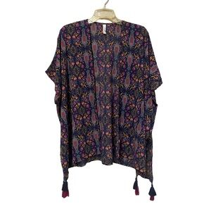 XHILARATION Secret Garden Kimono, Size XS, NWT